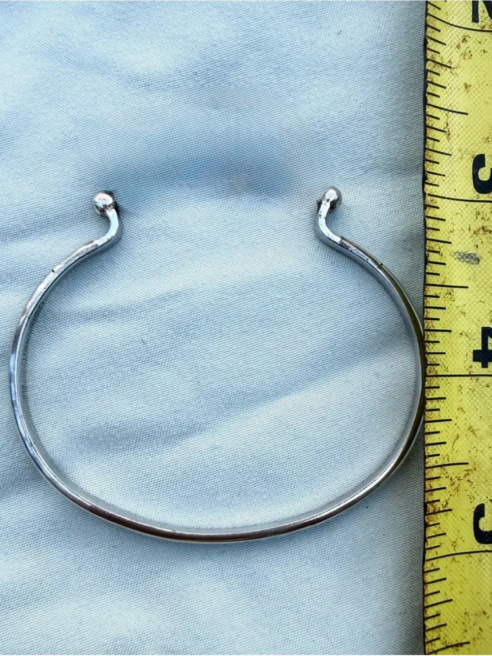 Kovel Sterling Cuff Bracelet for Interchangeable Toppers- Cuff Only